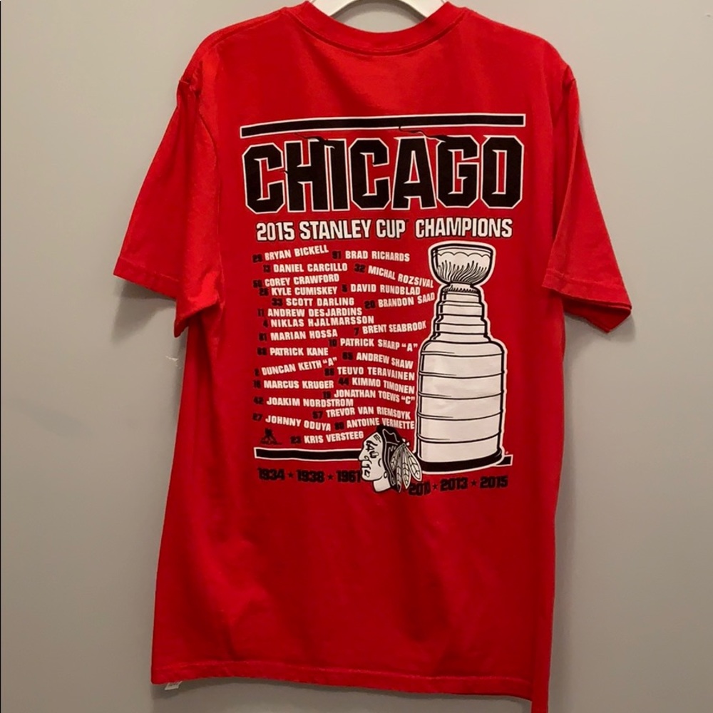 Chicago Blackhawks 2015 championship t -shirt. - Picture 6 of 6